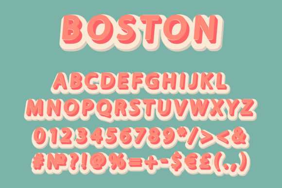 Boston Header Vintage 3d Alphabet Set: A Strategic Asset for Distinctive Branding
