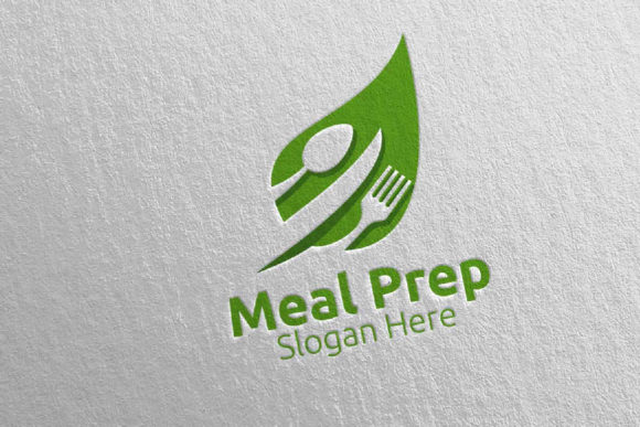 Eco Meal Prep Healthy Food Logo 16: A Versatile Design Asset for Modern Businesses
