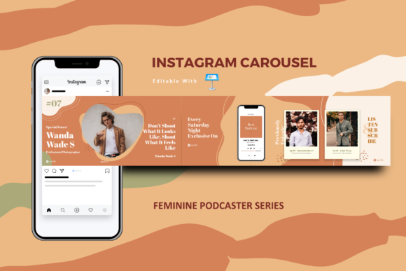 Feminine Podcast Instagram Carousel