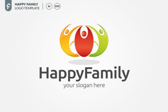 Happy Family Logo Template