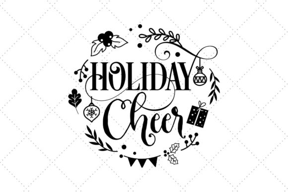 Holiday Cheer Wreath: A Digital Design Resource