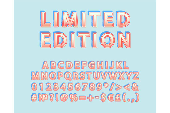 Limited Edition Header Vintage Alphabet