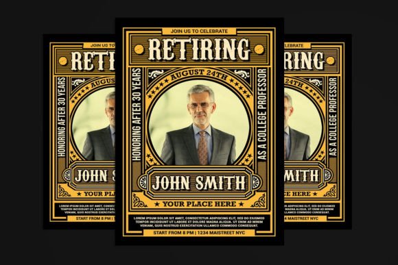 Retirement Invitation Design Template