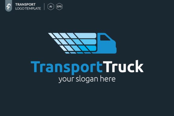 Transport Truck Logo Template: A Minimalist and Modern Design Solution