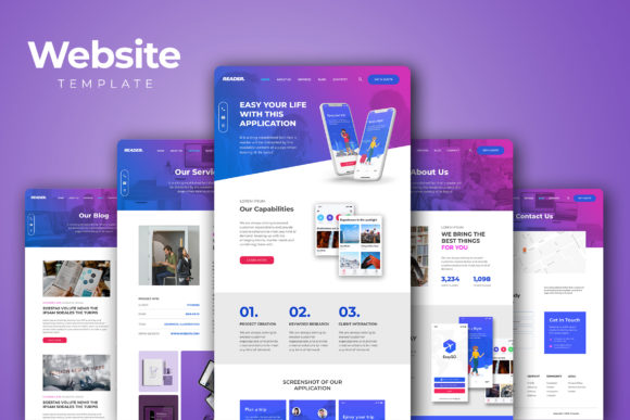 Website Template for Professional Websites